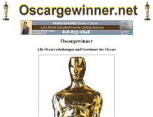 Tablet Screenshot of oscargewinner.net